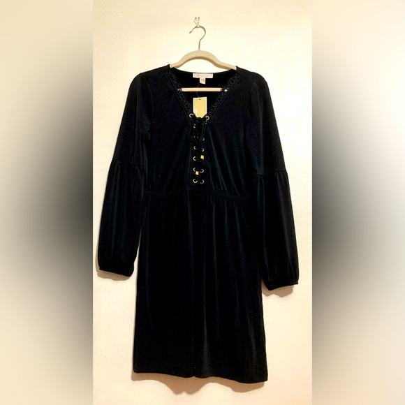 MICHAEL KORS BLACK DRESS MEDIUM - Picture 1 of 3